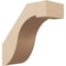 Ekena Millwork 5-inch W x 12-inch D x 12-inch H Del Monte Rough Cedar Woodgrain TimberThane Knee Brace, Primed BRCUR05X12X12DELRCPR - alternate 1